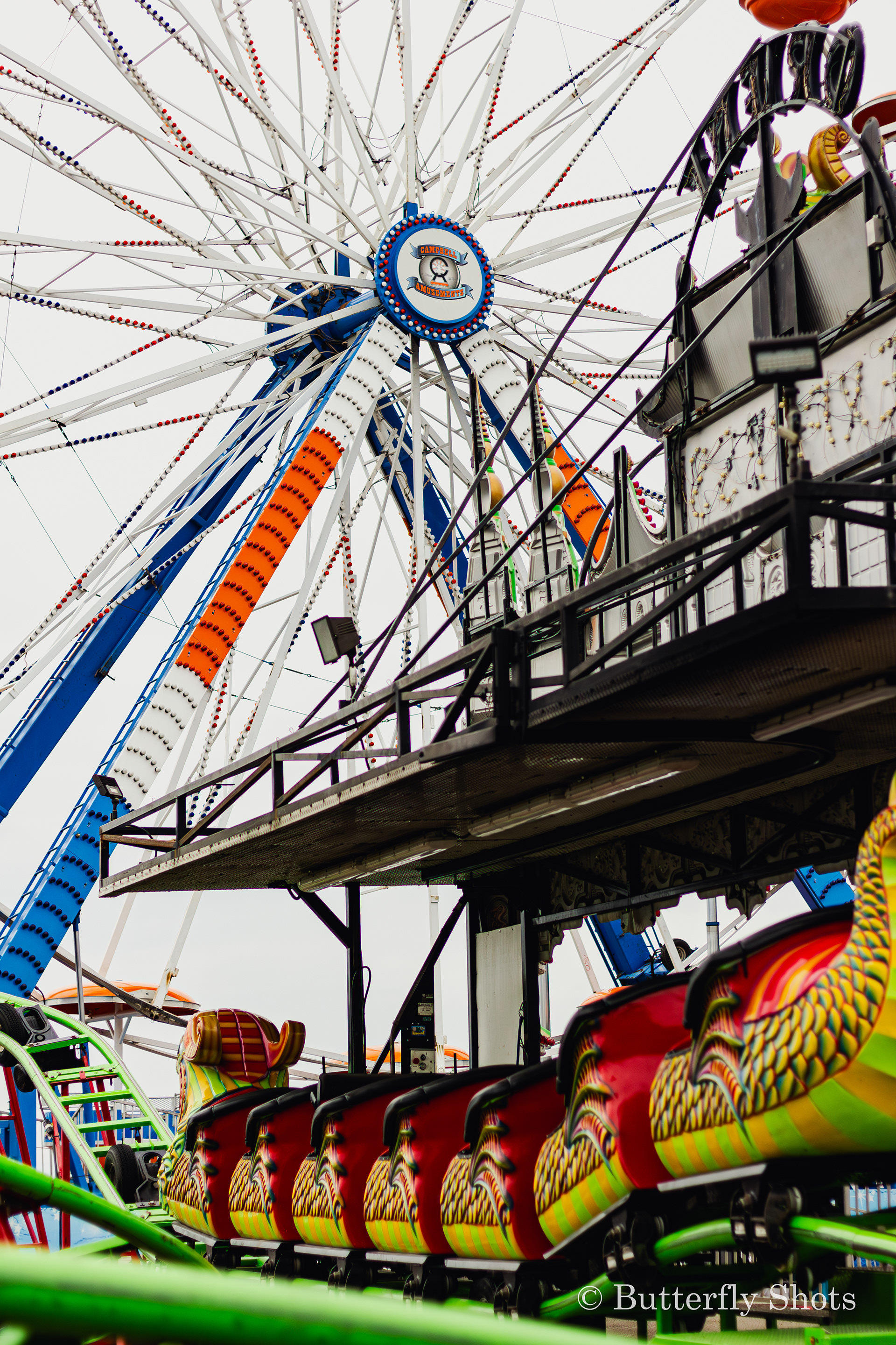 Street photography of amusement park in Campbellton New-Brunswick