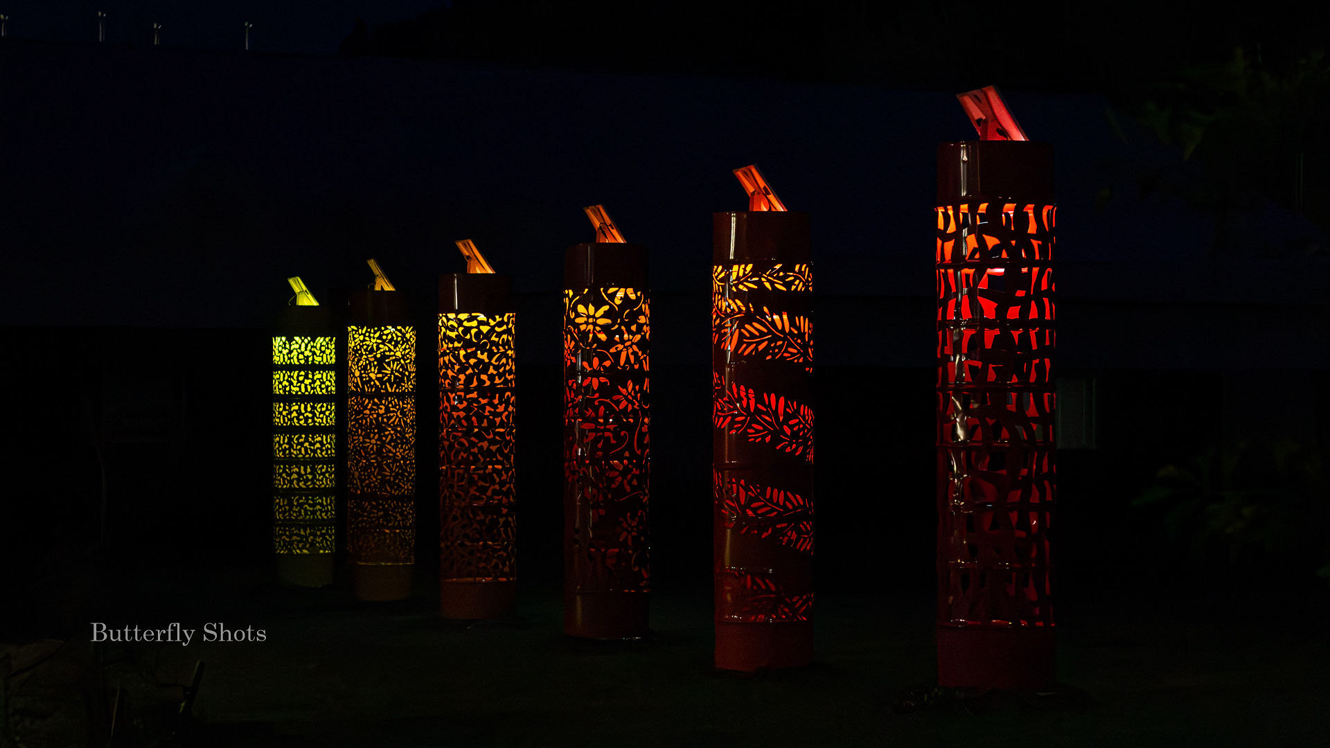 Art structure photography at night time