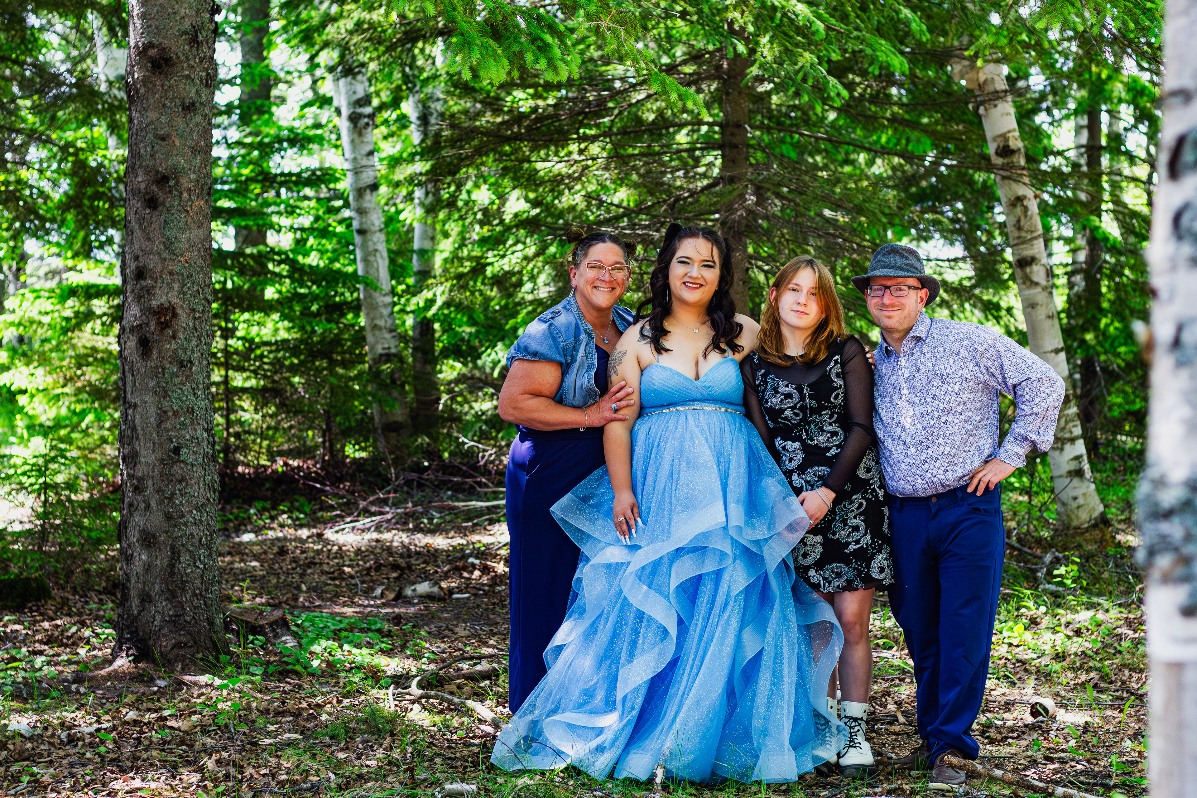 Family photography before prom