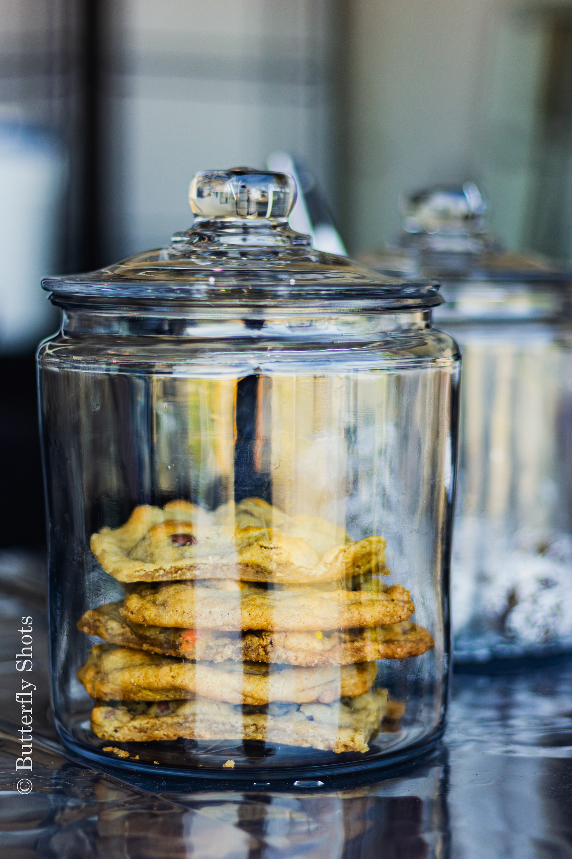 Food photography of cookies at coffee place