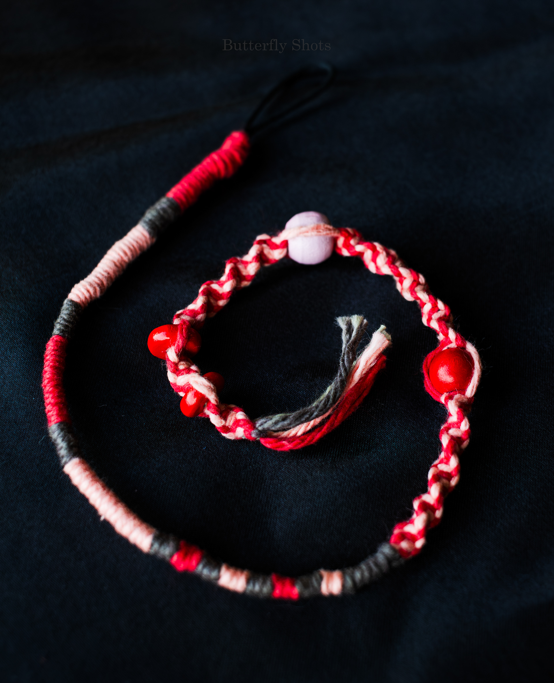 Product photography of hair wraps