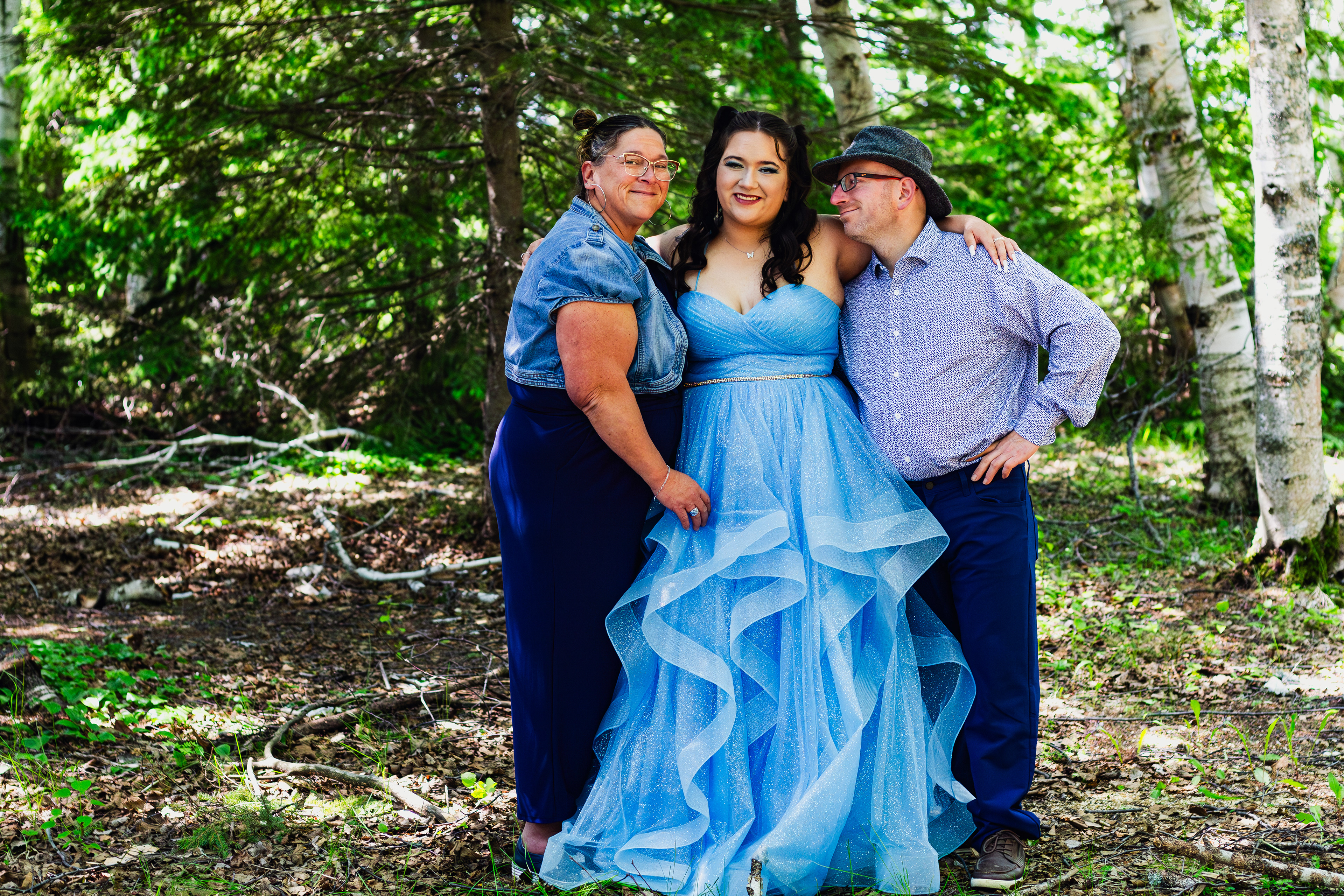 Family photography before prom