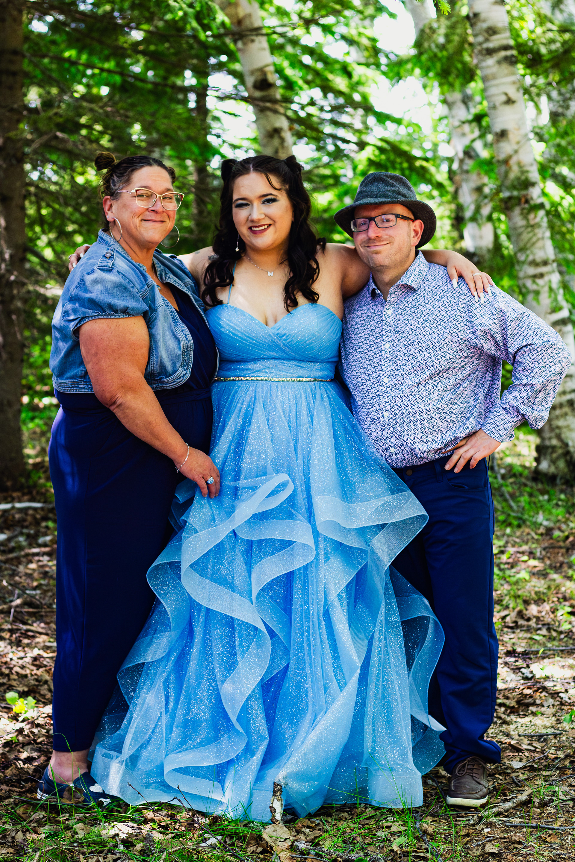 Family photography before prom