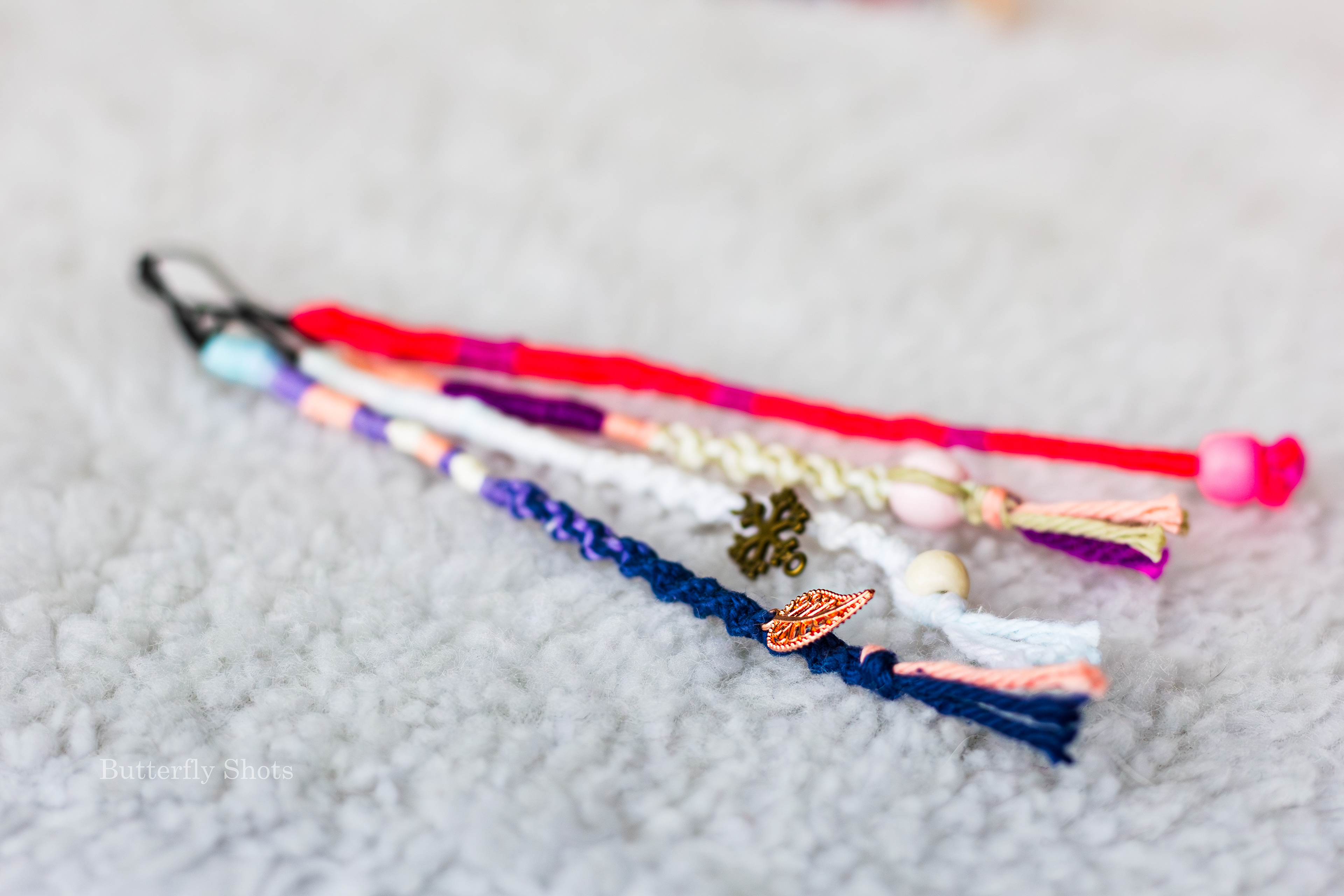 Product photography of hair wraps