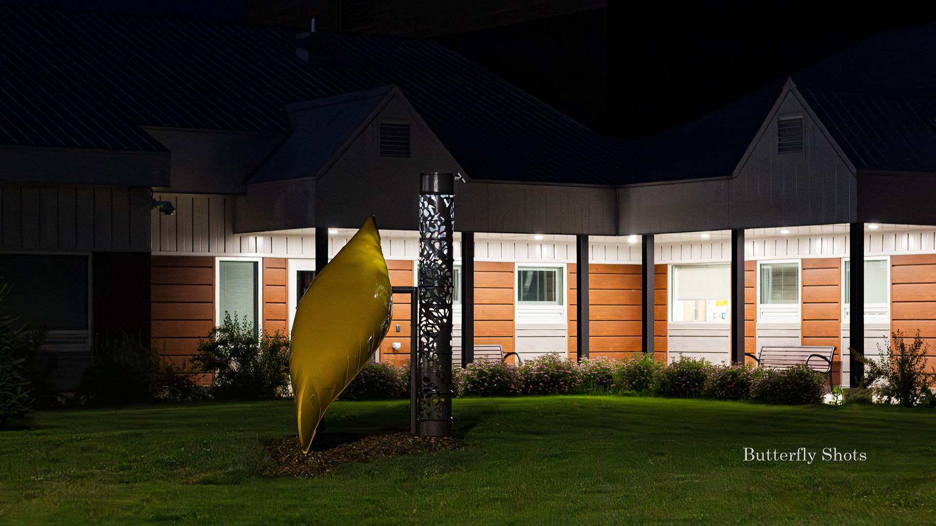 Art structure photography at night time