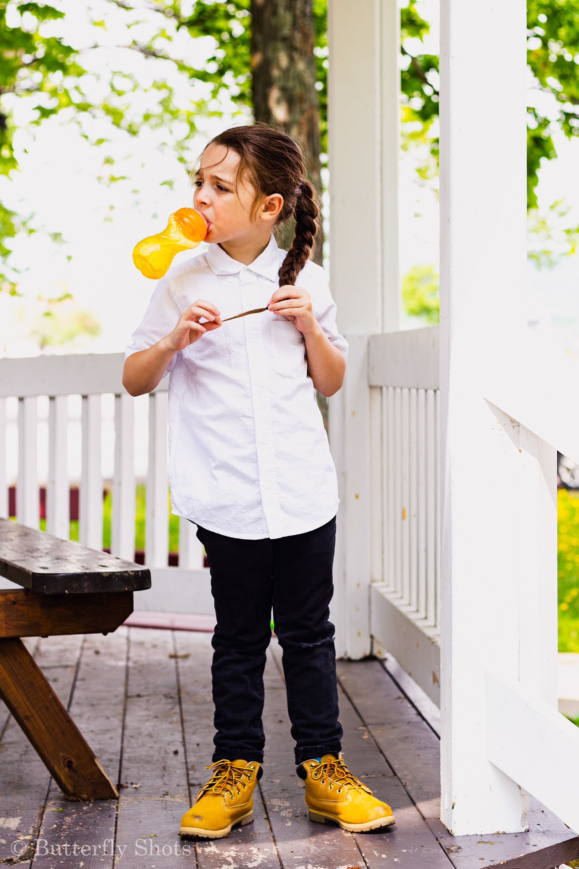 Outdoors family photography kid portrait
