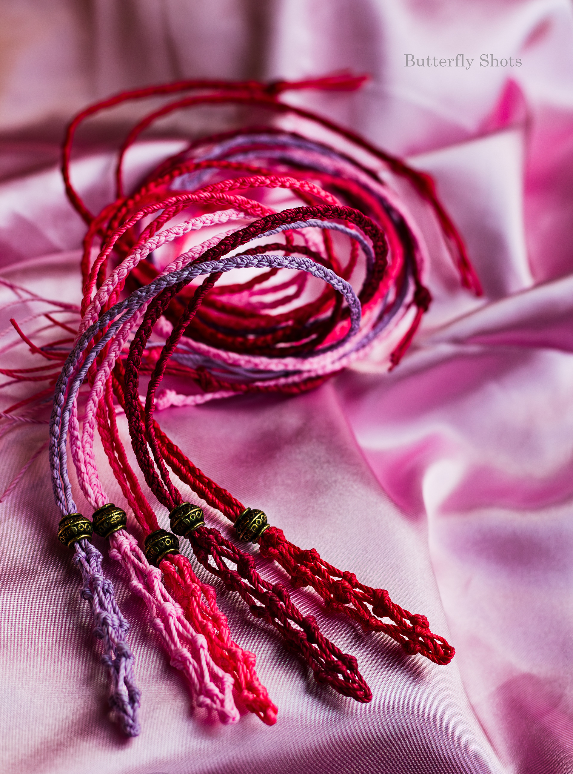 Product photography of necklaces