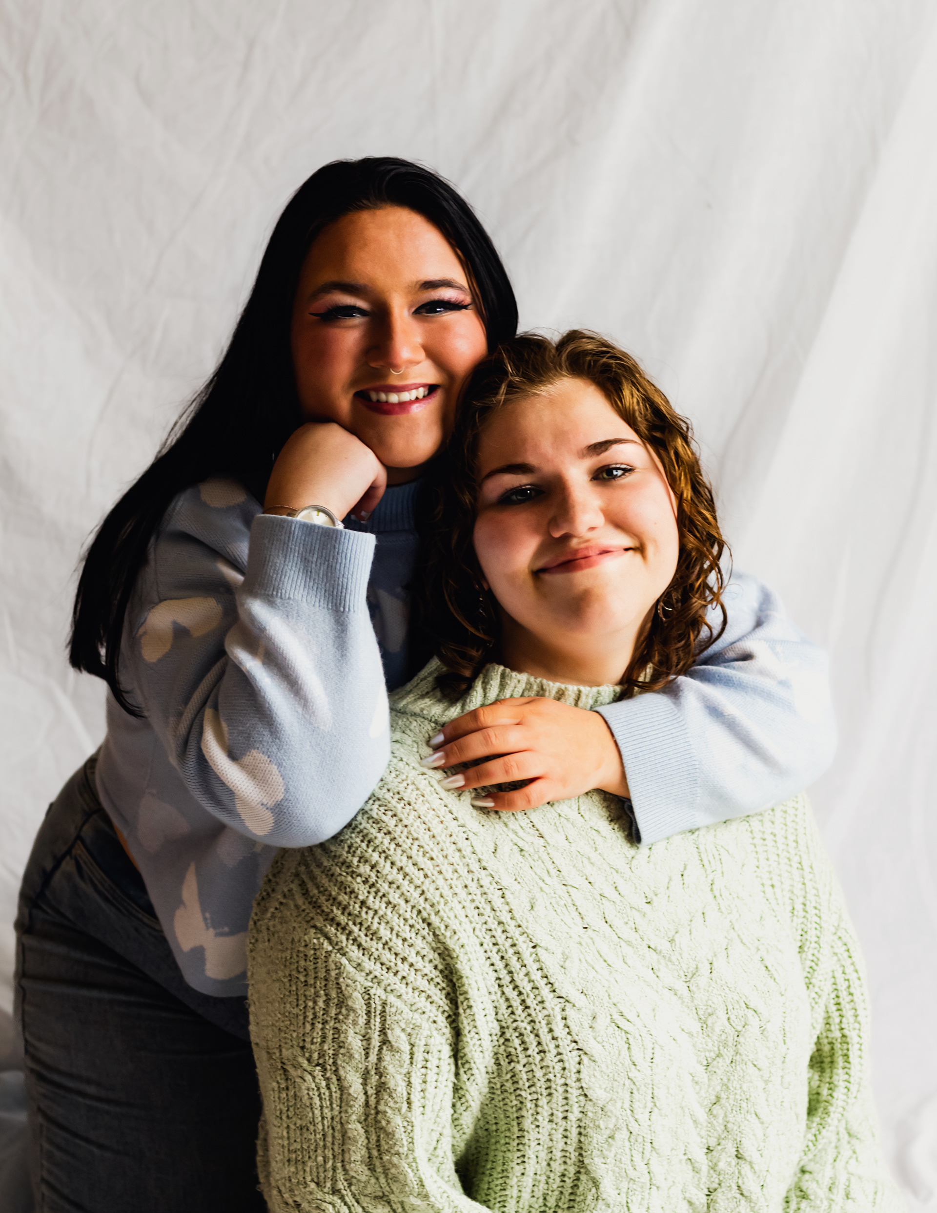 Fun portrait photography for two friends