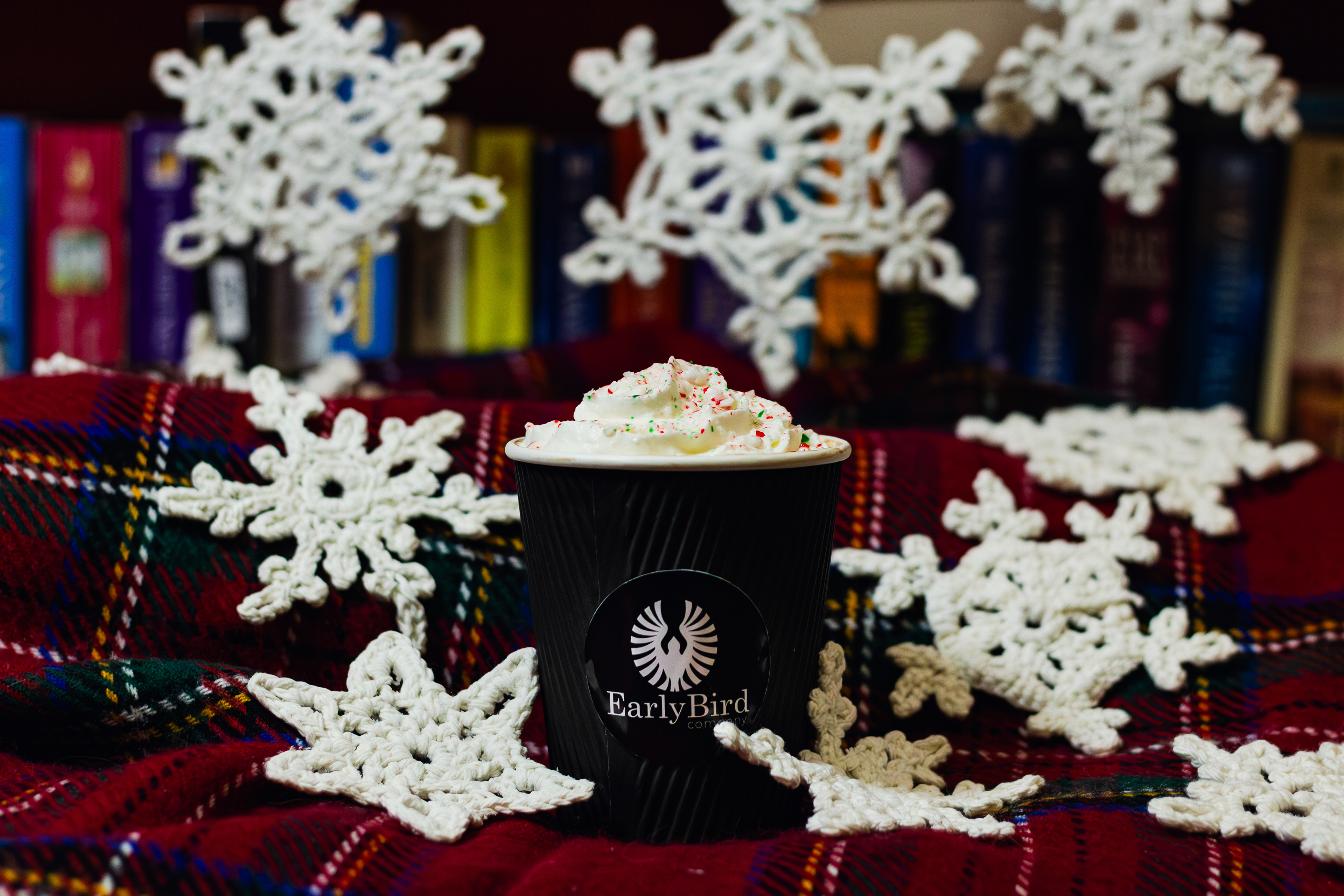 Product and branding photography of a coffee with logo