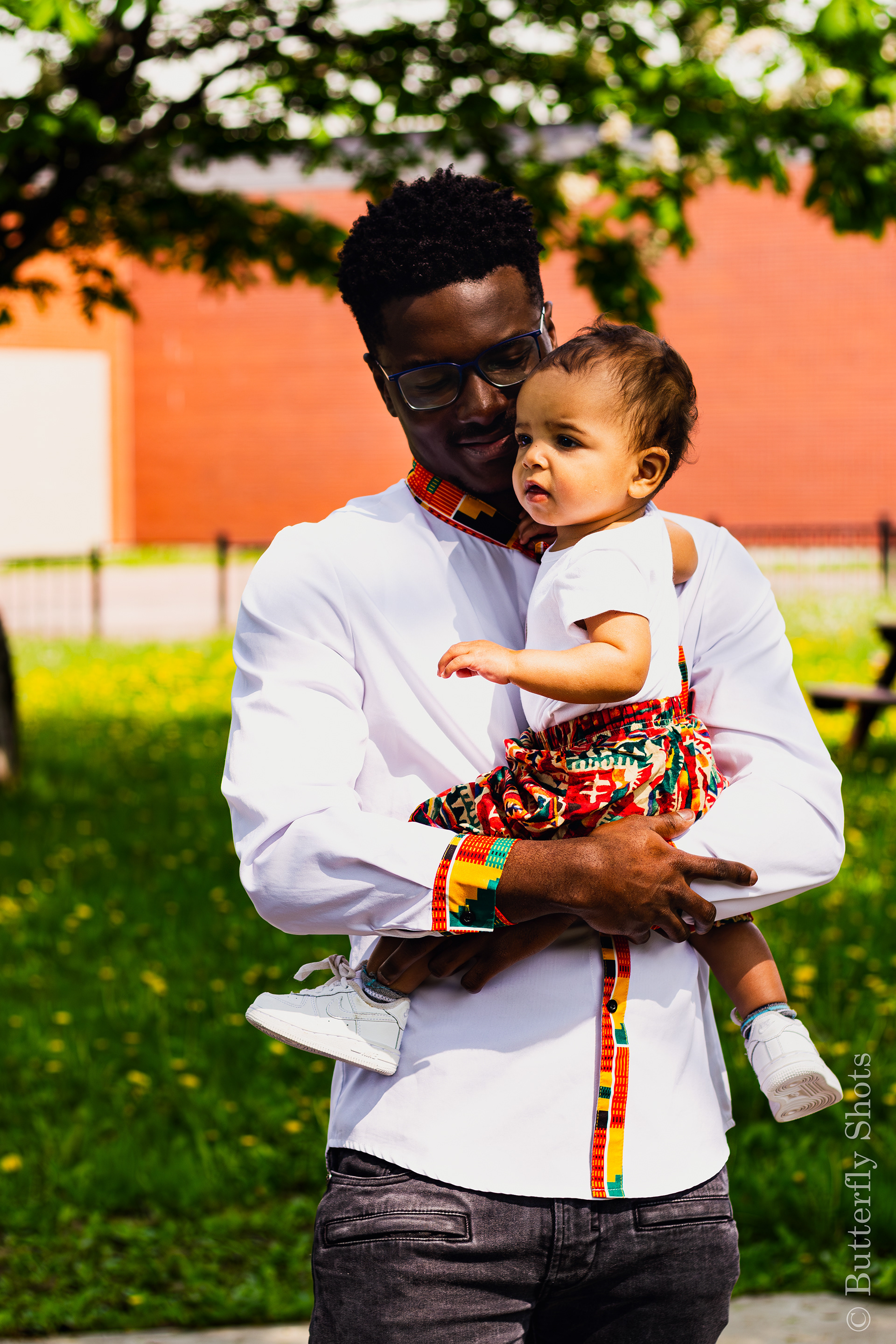 Outdoors family photography father and son