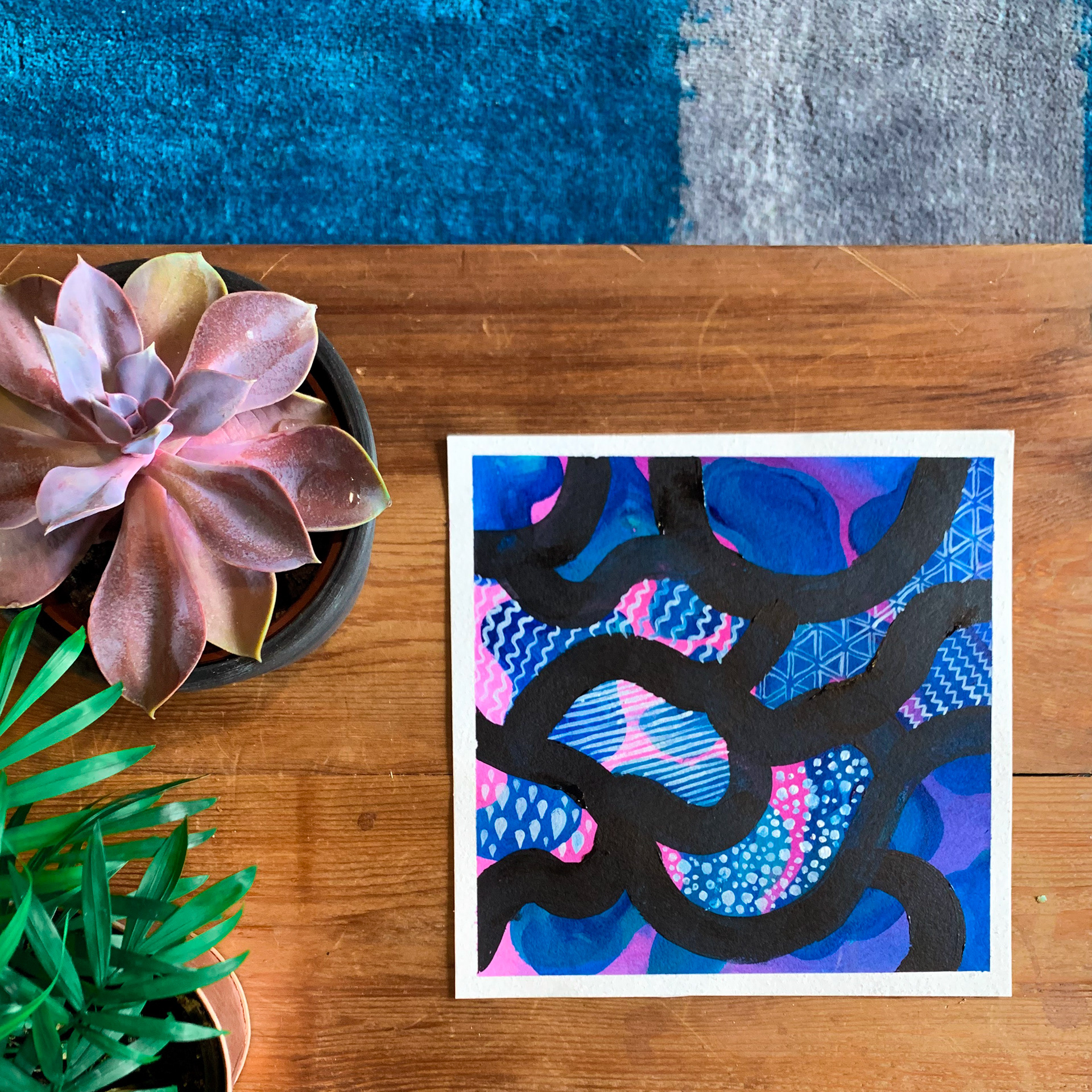 For Sale - 8x8" Acrylic on Paper