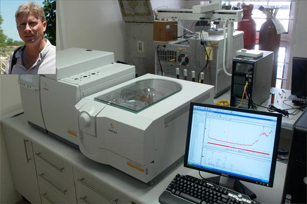 Labor mit dem Gaschromatographen