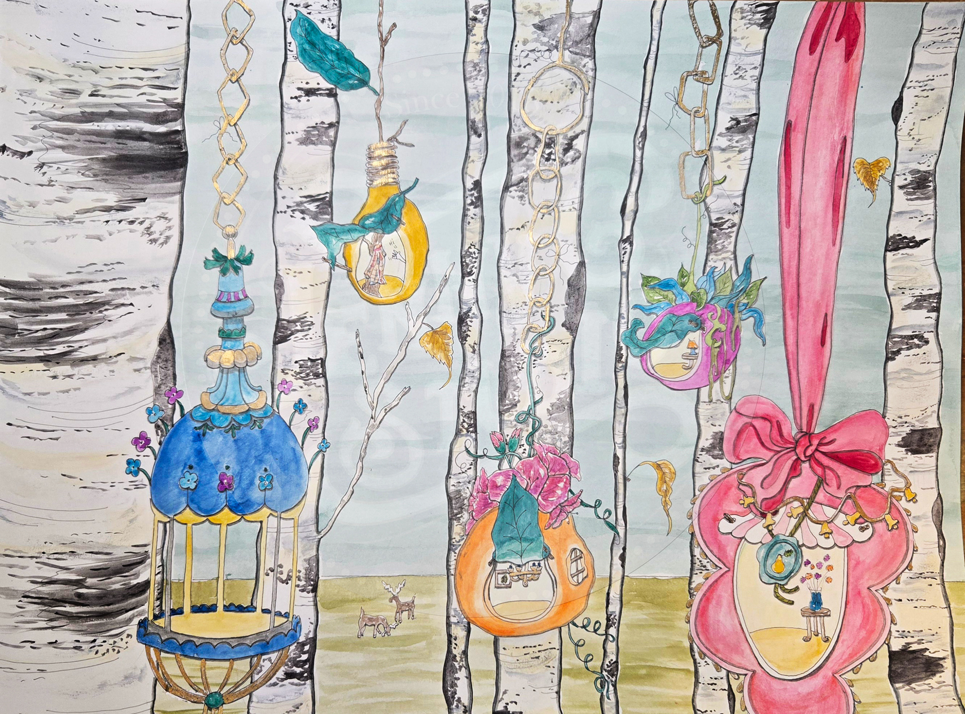 A Birch Hamlet