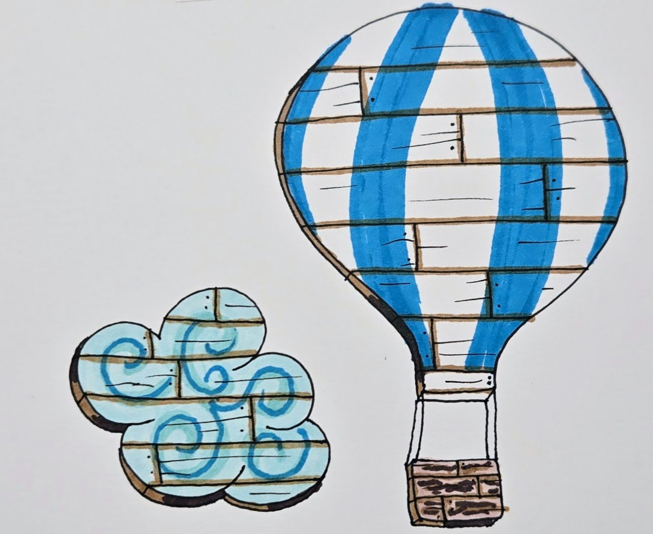 Wooden Hot Air Balloon