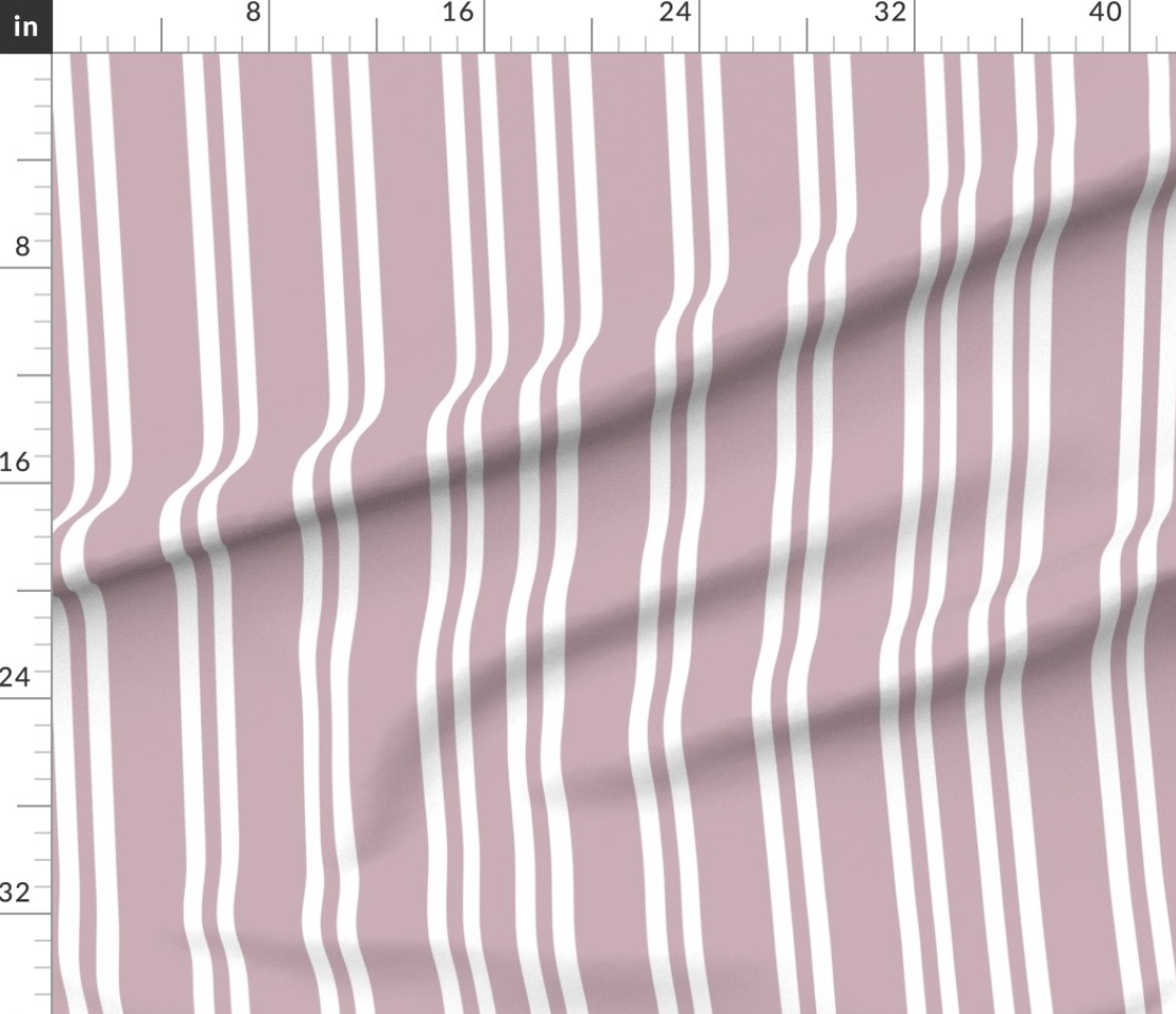 Botanical Market Mauve Stripes