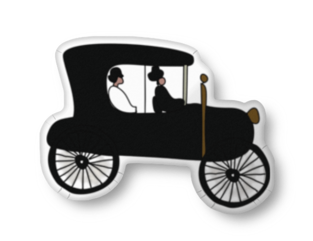 Antique car pillow