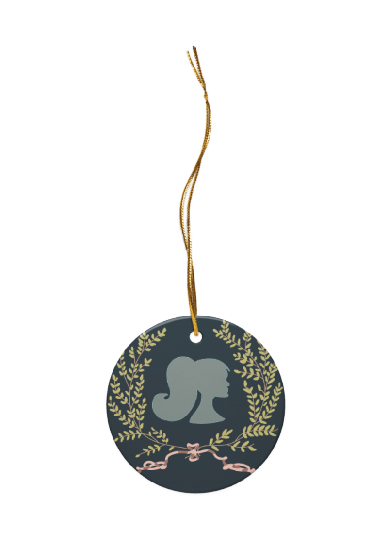 "Teal Silhouette" Round