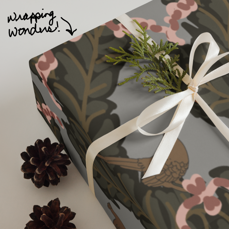 "Peasant & Pink" Gift Wrap