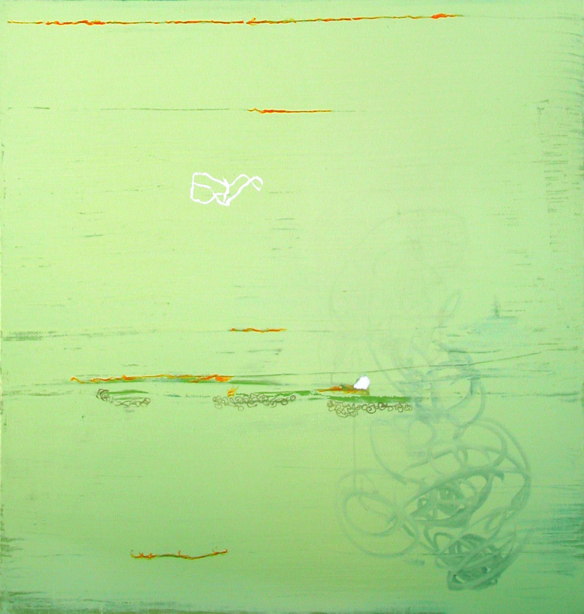 Eduardo Daniel Rodriguez "Blame"2004Acrylic/Canvas46 x 42 inches©2004 E.D.R.