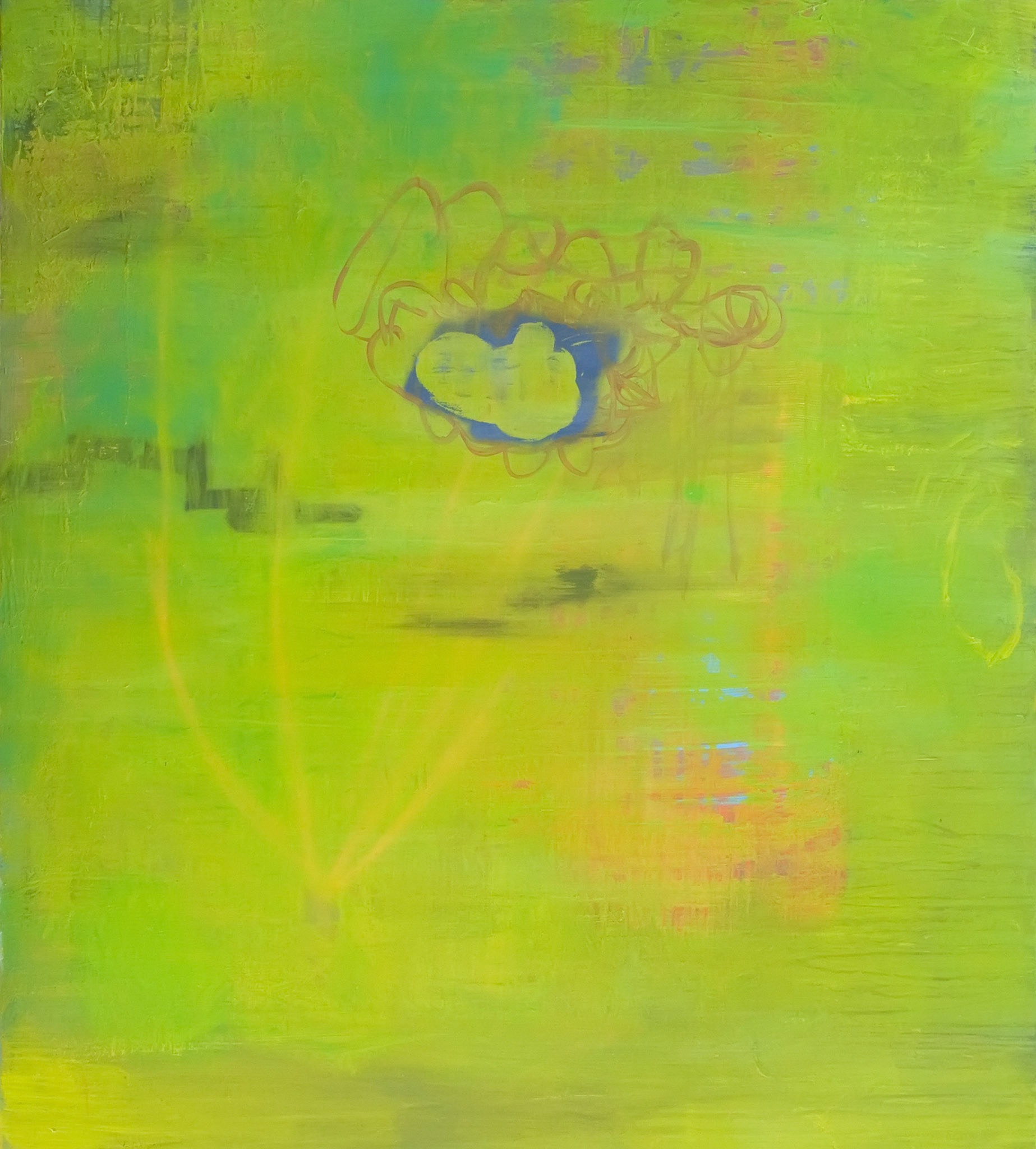 Eduardo Daniel Rodriguez."Siphon Puff"2010acrylic/canvas78 x 70 inches©2010 E.D.R.