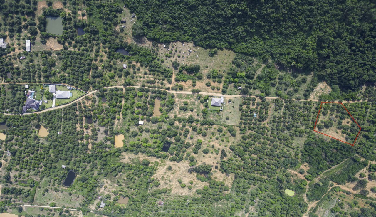 The road is lined with existing homes. Three-phase power is accessible within 100 meters.