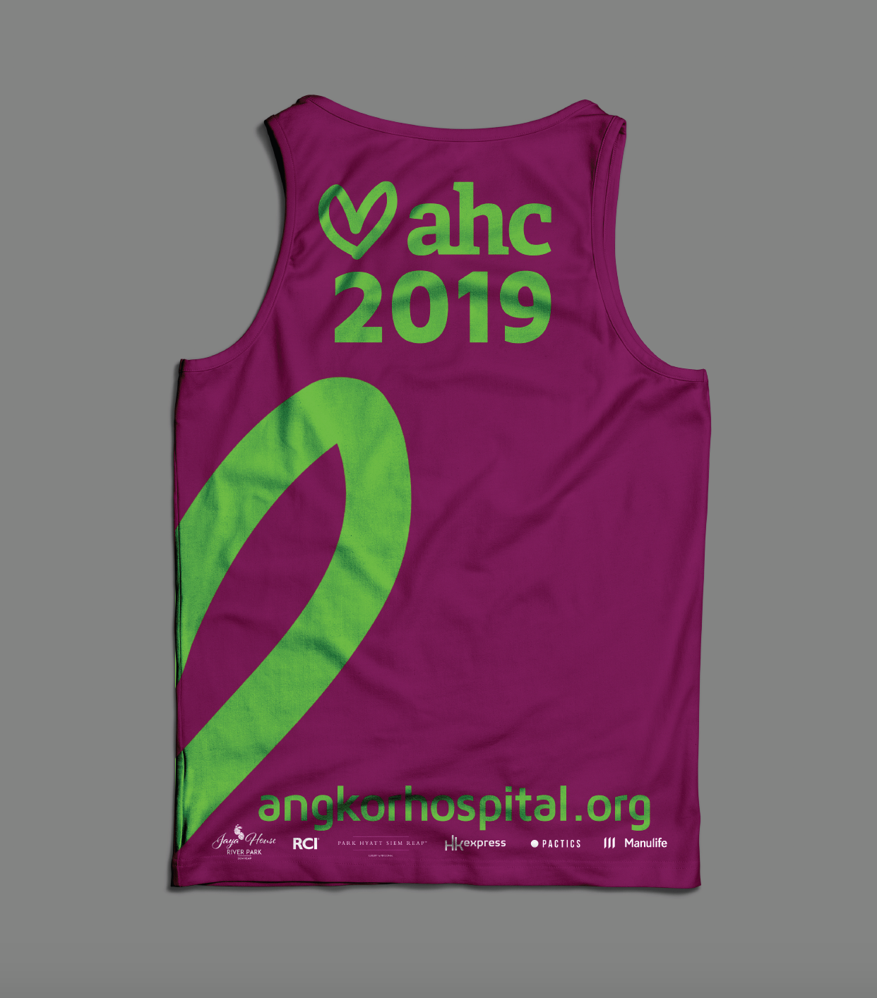 AHC: Team AHC for the Siem Reap International Marathon 2019 (jogging tank), 2019