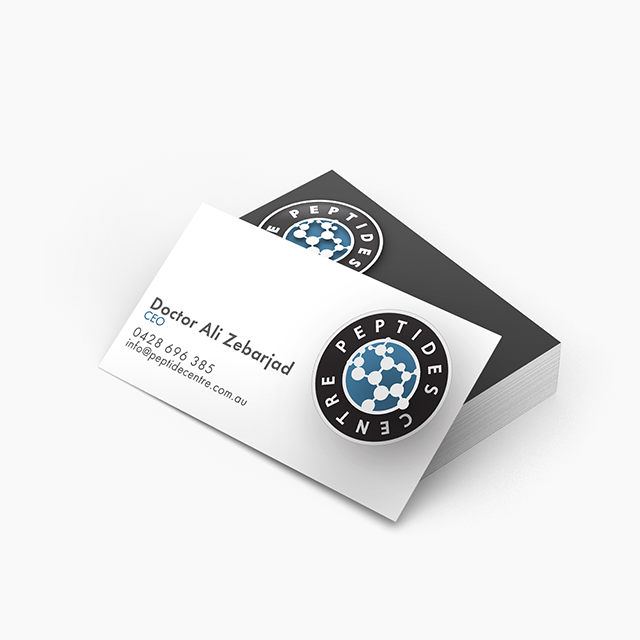 Peptides Centre: logo design, 2017