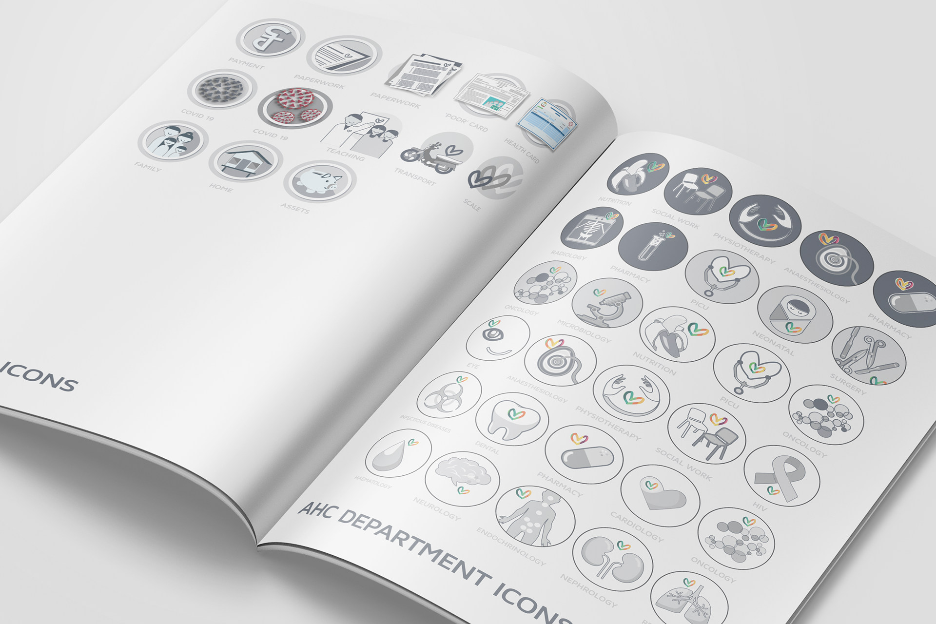 AHC: branded icons + Illustration design, 2019-2020