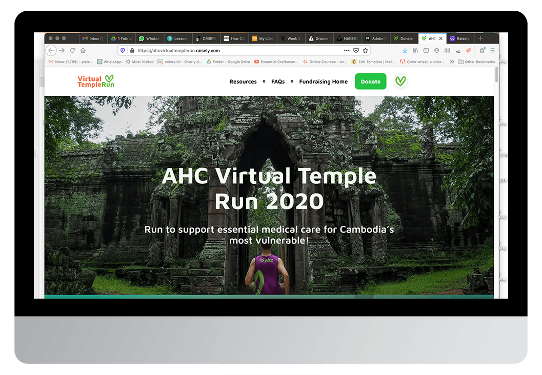 AHC: AHC Virtual Temple Run (Raisely page), 2020