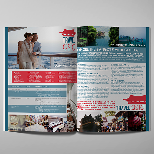 Travel Asia: itinery publication design + copywriting, 2017