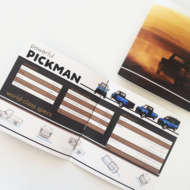 Pickman: brand design + catalogue design, 2017