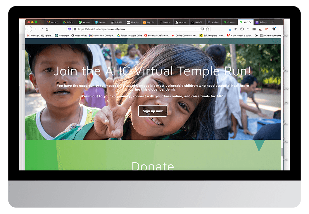 AHC: AHC Virtual Temple Run (Raisely page), 2020