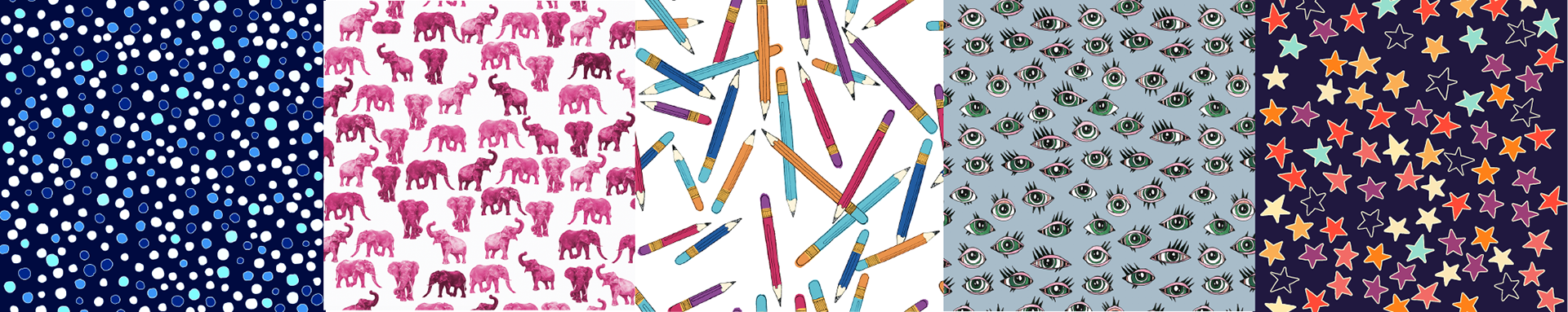 Various (seamless vector patterns), 2018-2020