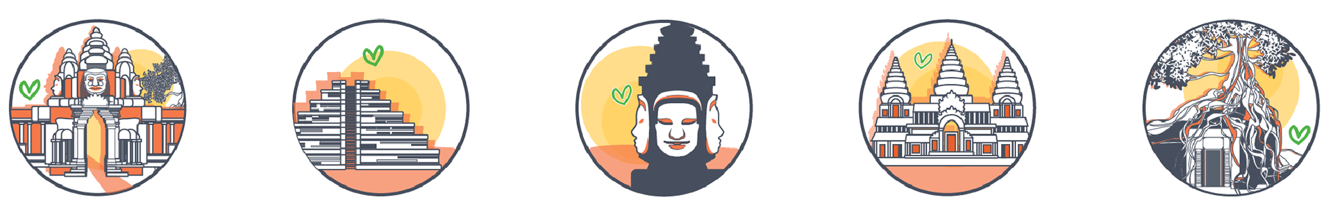 Raisely Badges (vector illustrations), 2020