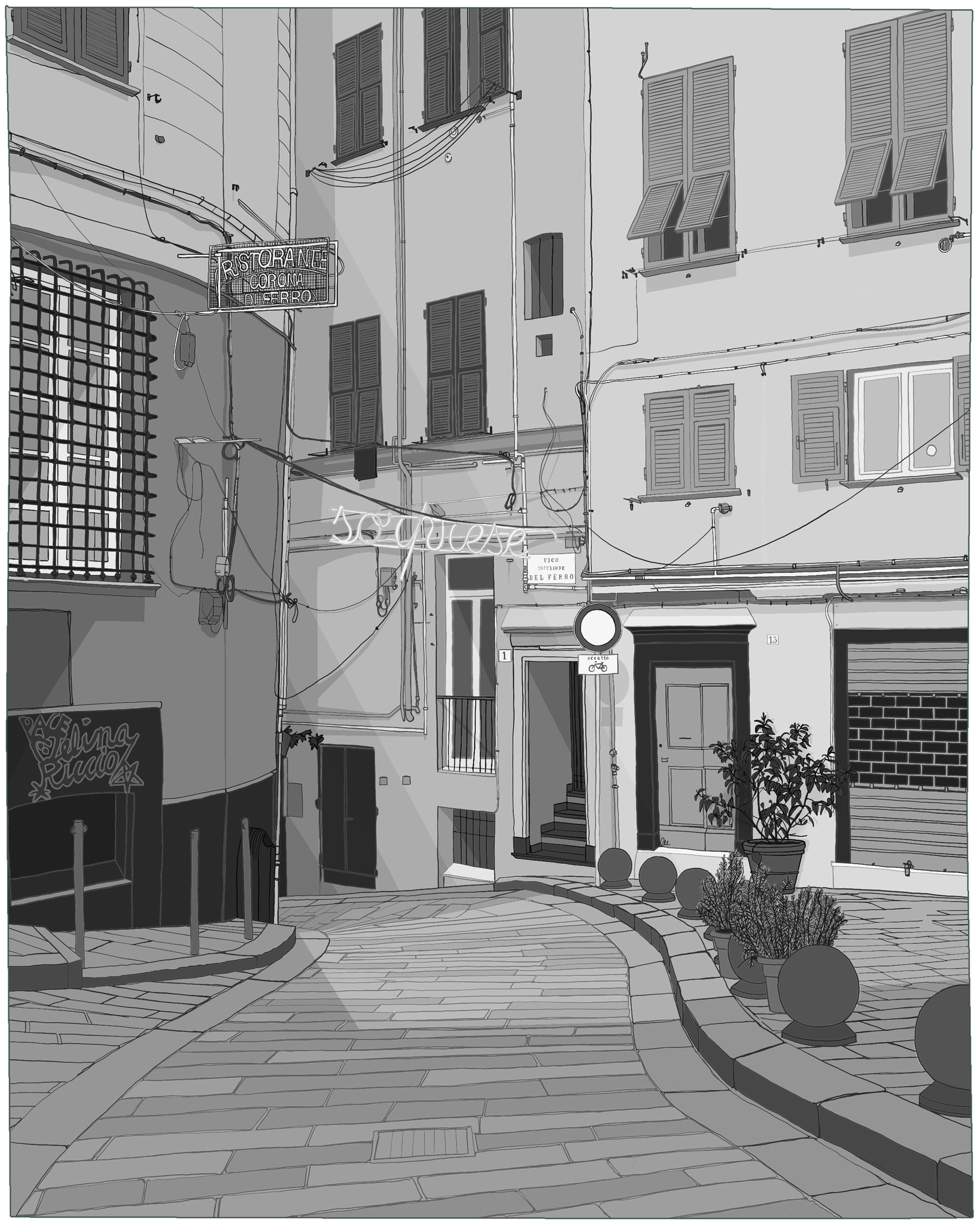 Versione in bianco e nero