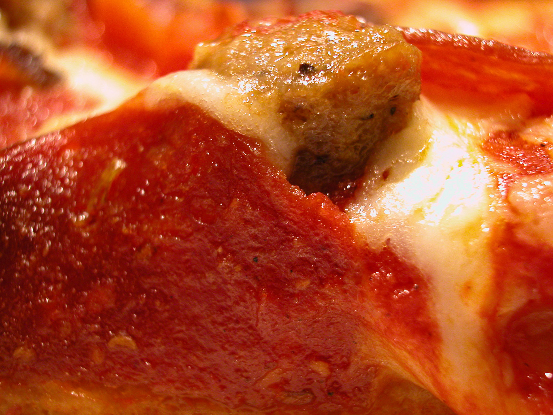 Pepperoni and Meatball Pizza