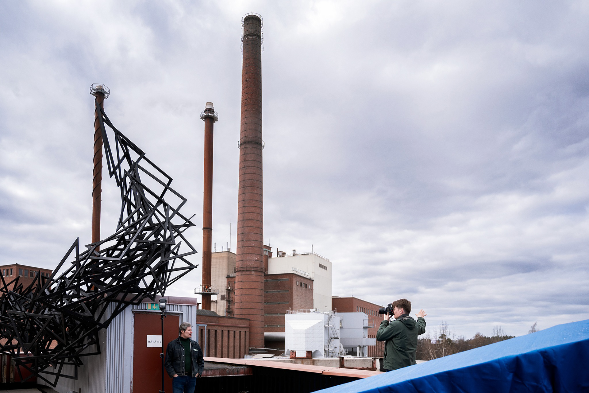 Toiminnanjohtaja Sampsa Virkajärvi Aamulehden Ossi Aholan kuvattavana.