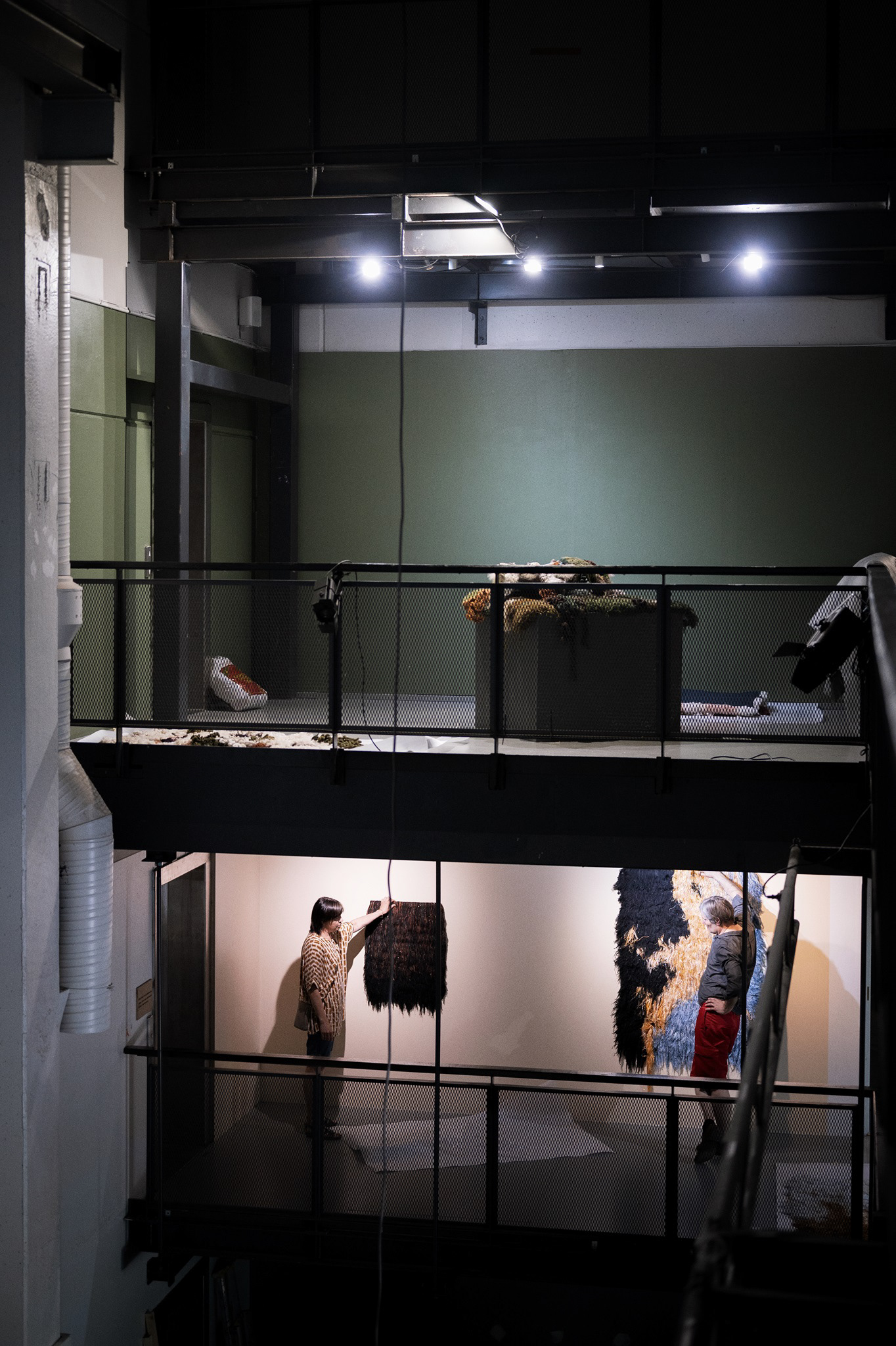 Melissa Sammalvaaran teosten ripustuksen suunnittelu.