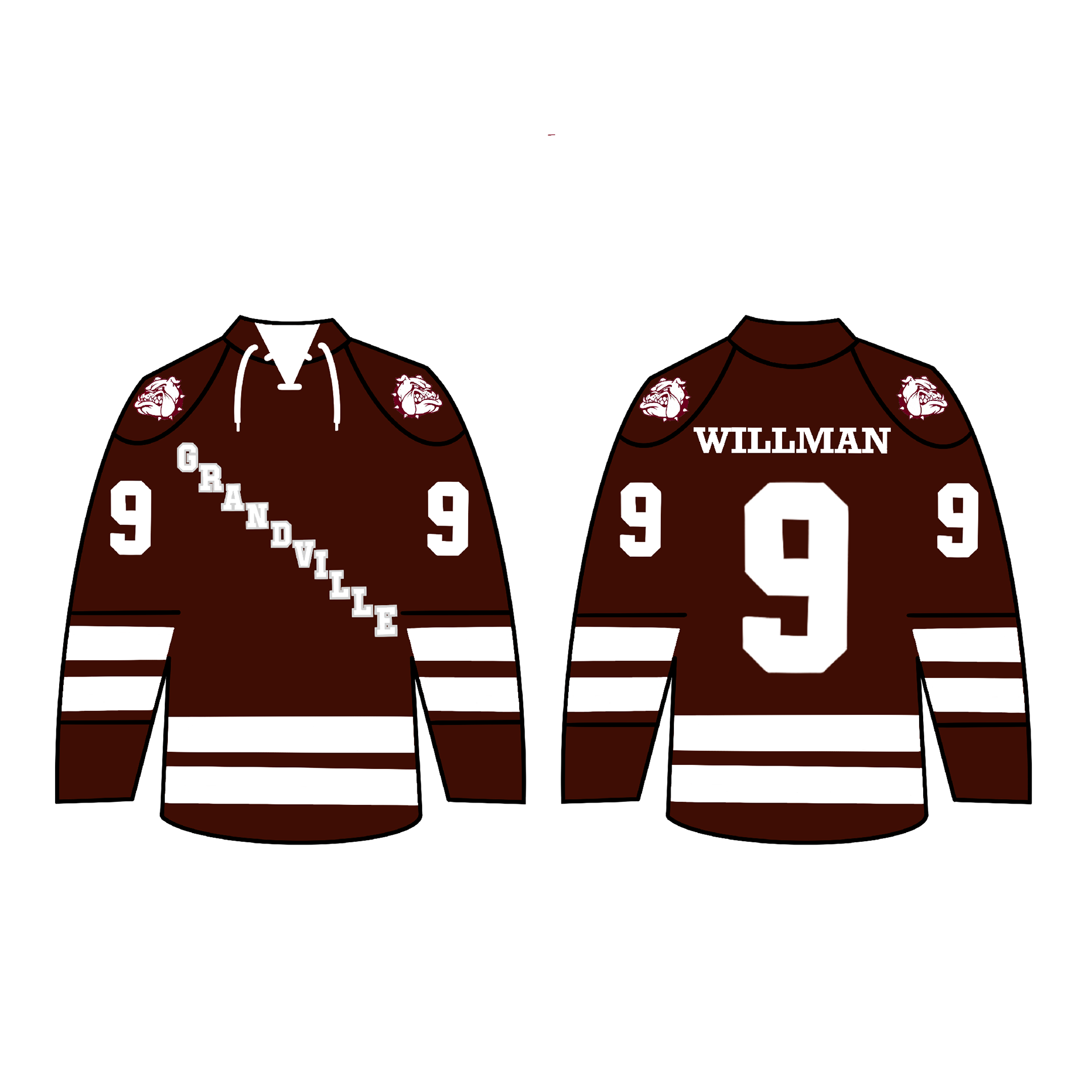 Grandville Hockey Jersey Cards