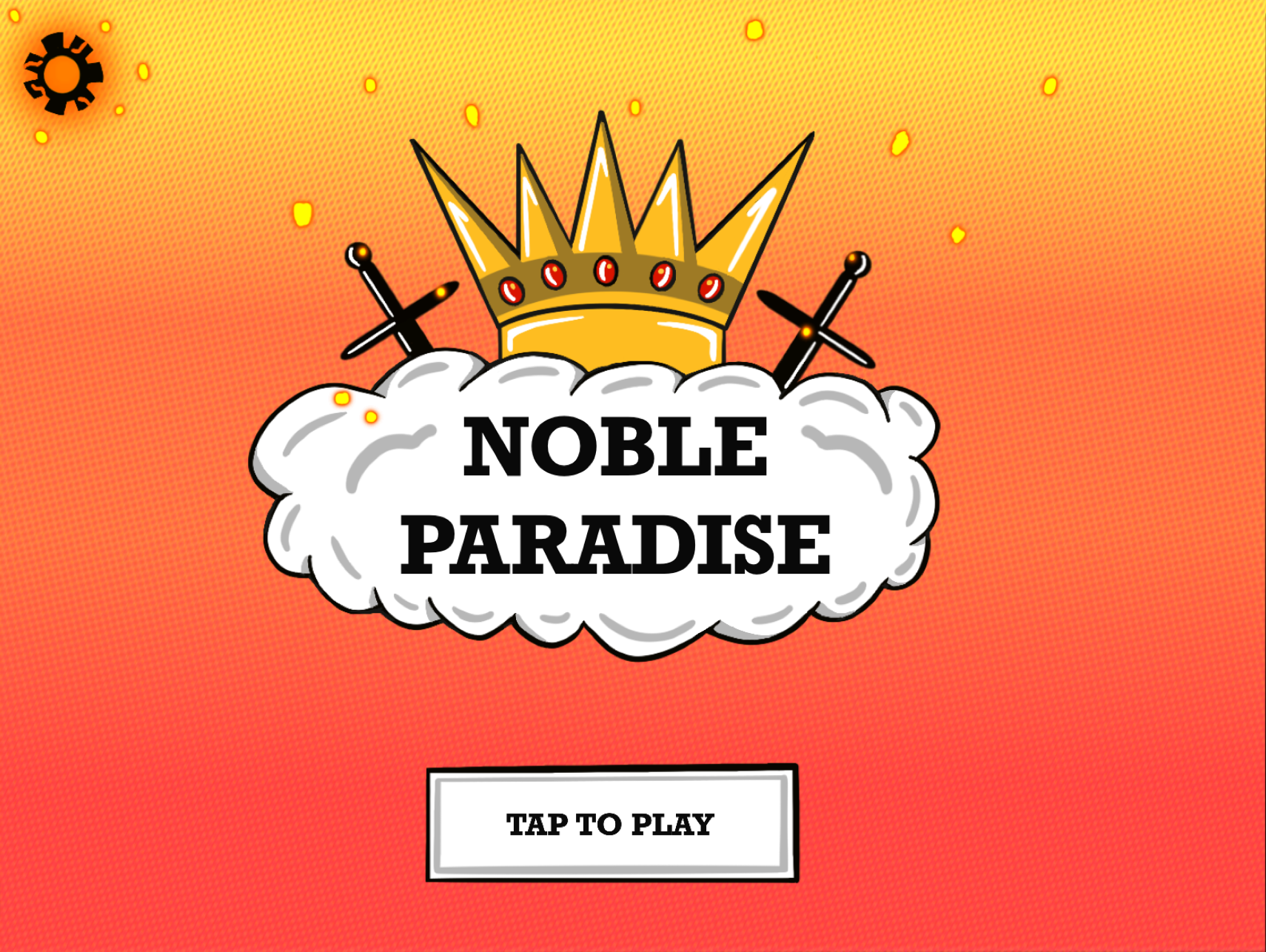 Production Art GUI Noble Paradise Main Menu Screen