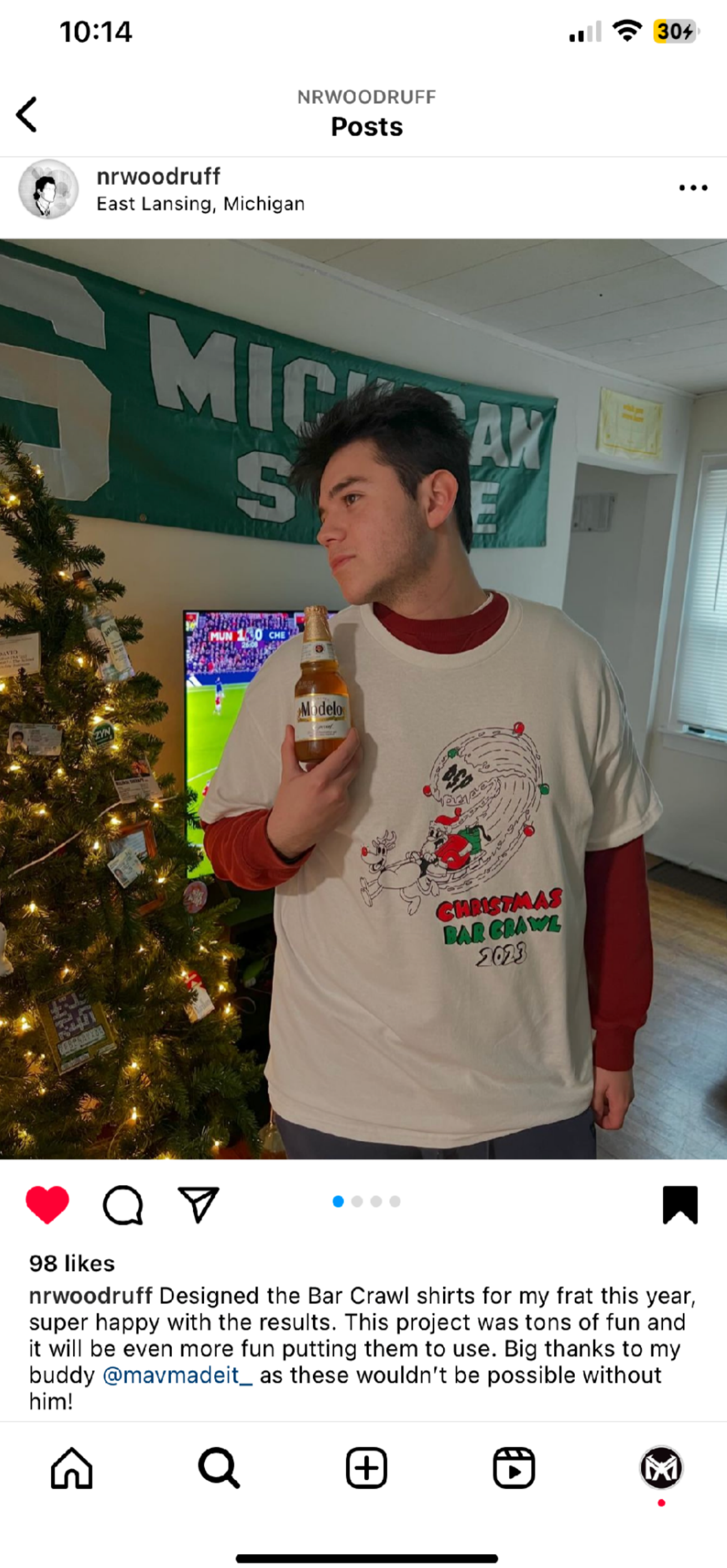 Bar Crawl T-Shirt Lifestyle Front