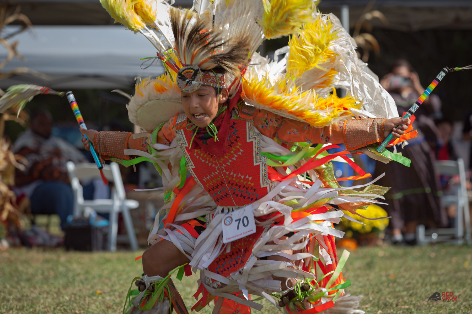 Young competition dancer showing his passion.