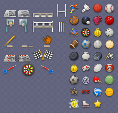 Sport Icon Set and Live game playground assets