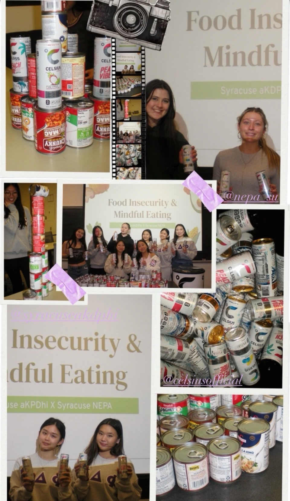 Alpha Kappa Delta Phi Sorority and Nutrition Education & Promotion Association: "Food Insecurity and Mindful Eating" Collaboration Event