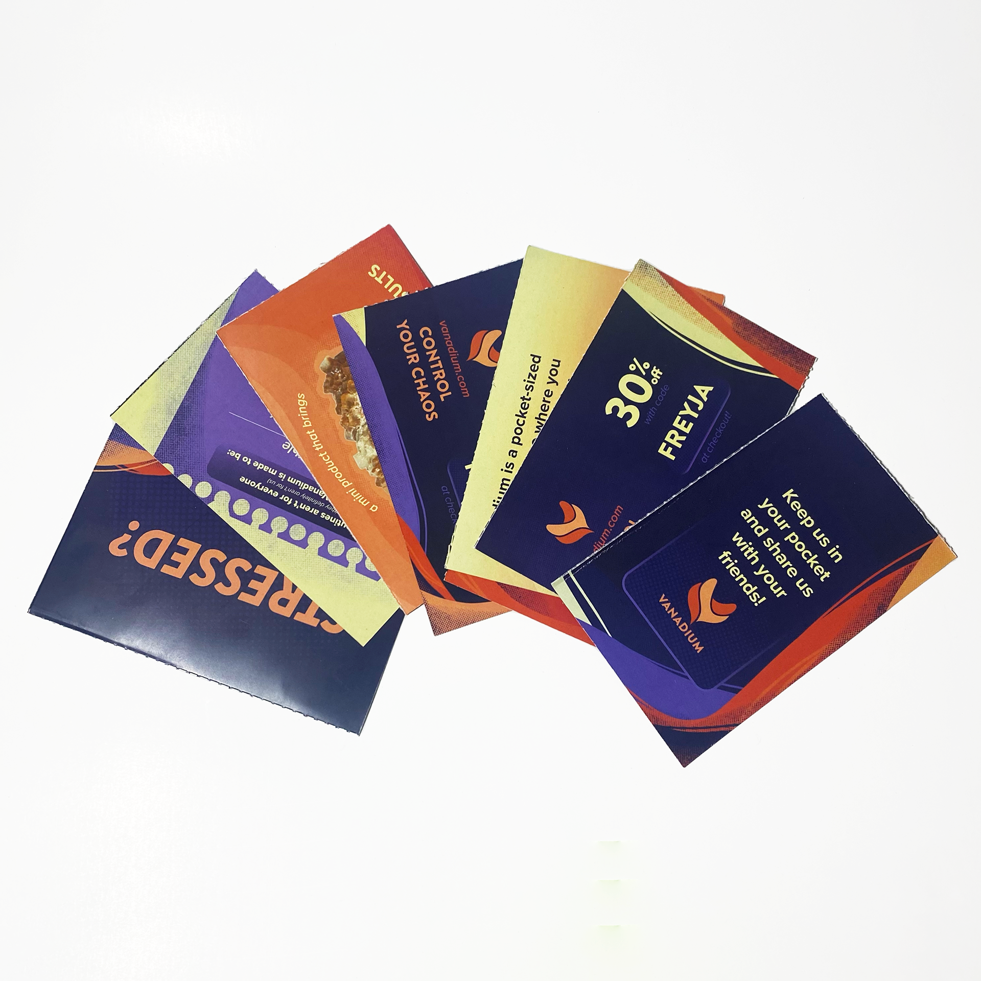 Self-Mailer Zine Mockup - Cards In Fan
