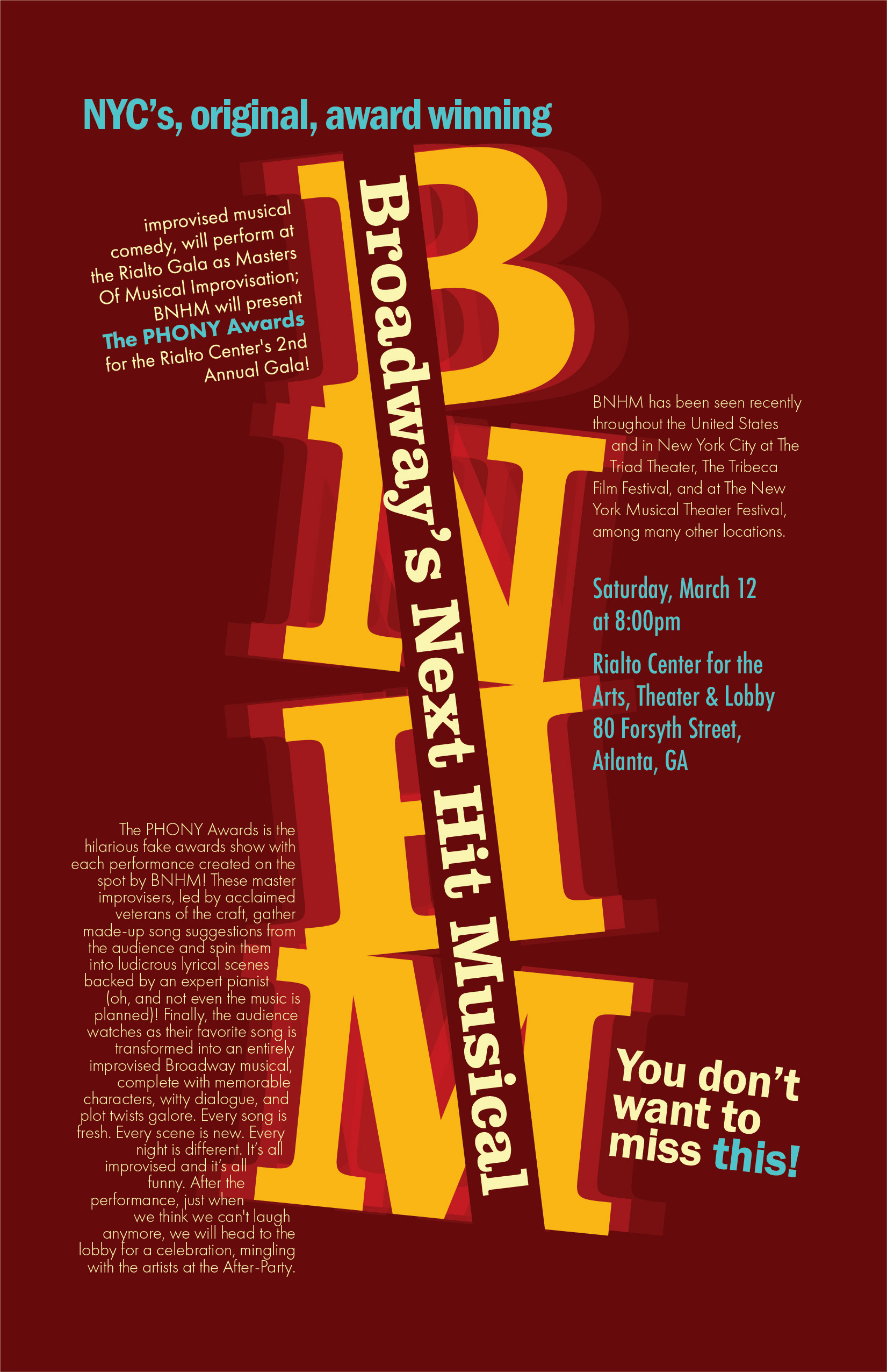 BNHM Typographic Poster