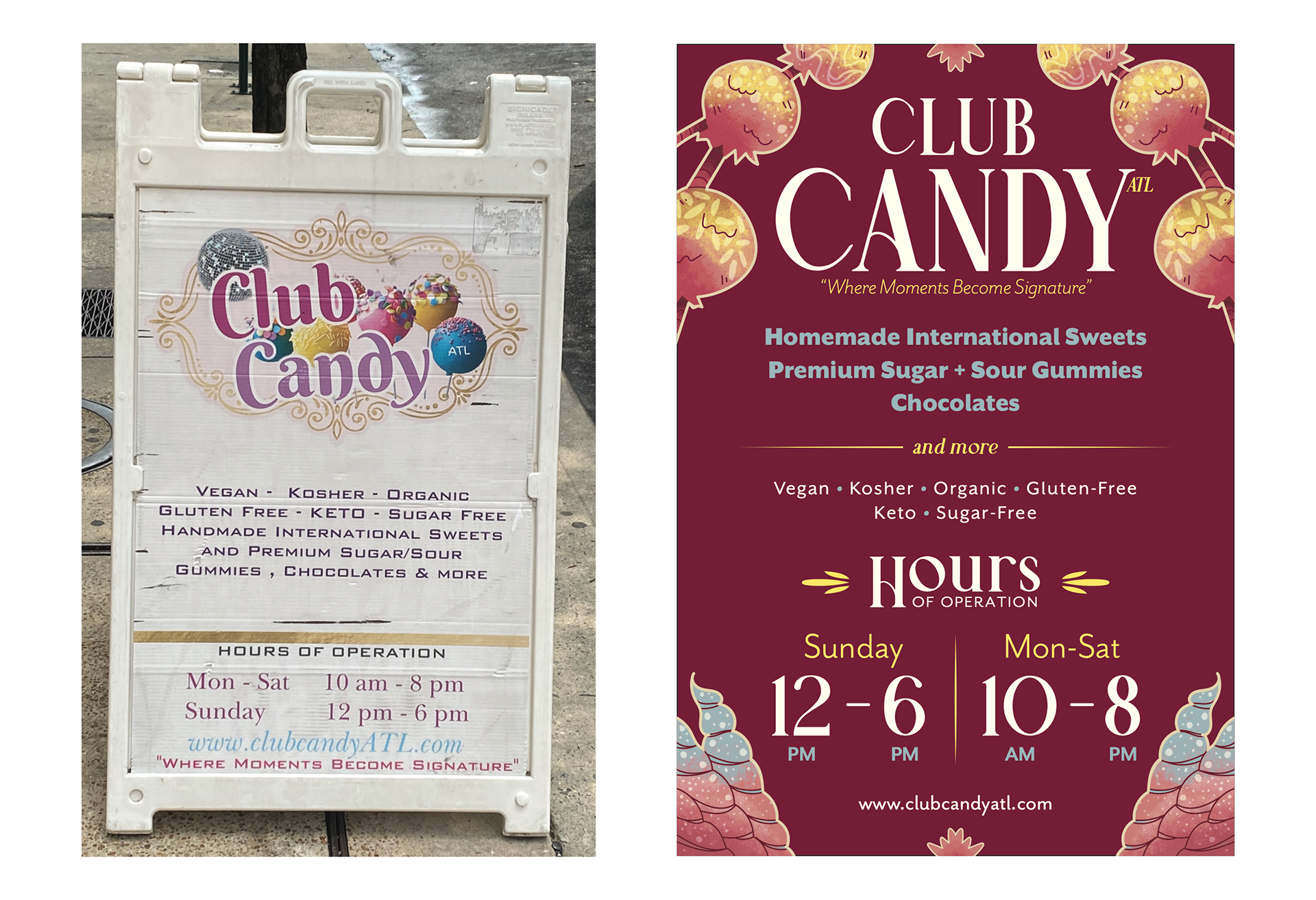 Club Candy ATL - Sign Redesigned Project
