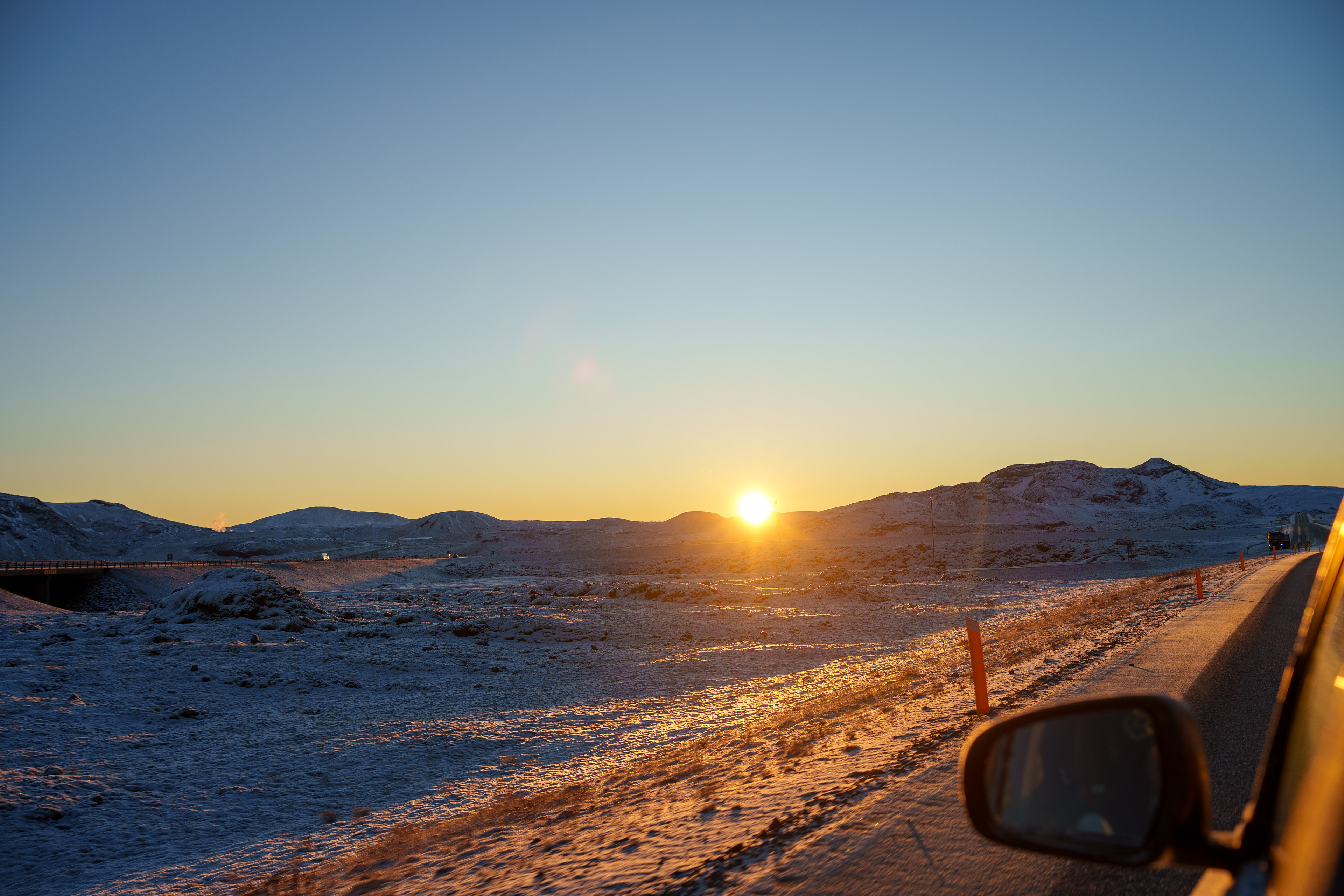Sunset on the road— Iceland, 2025