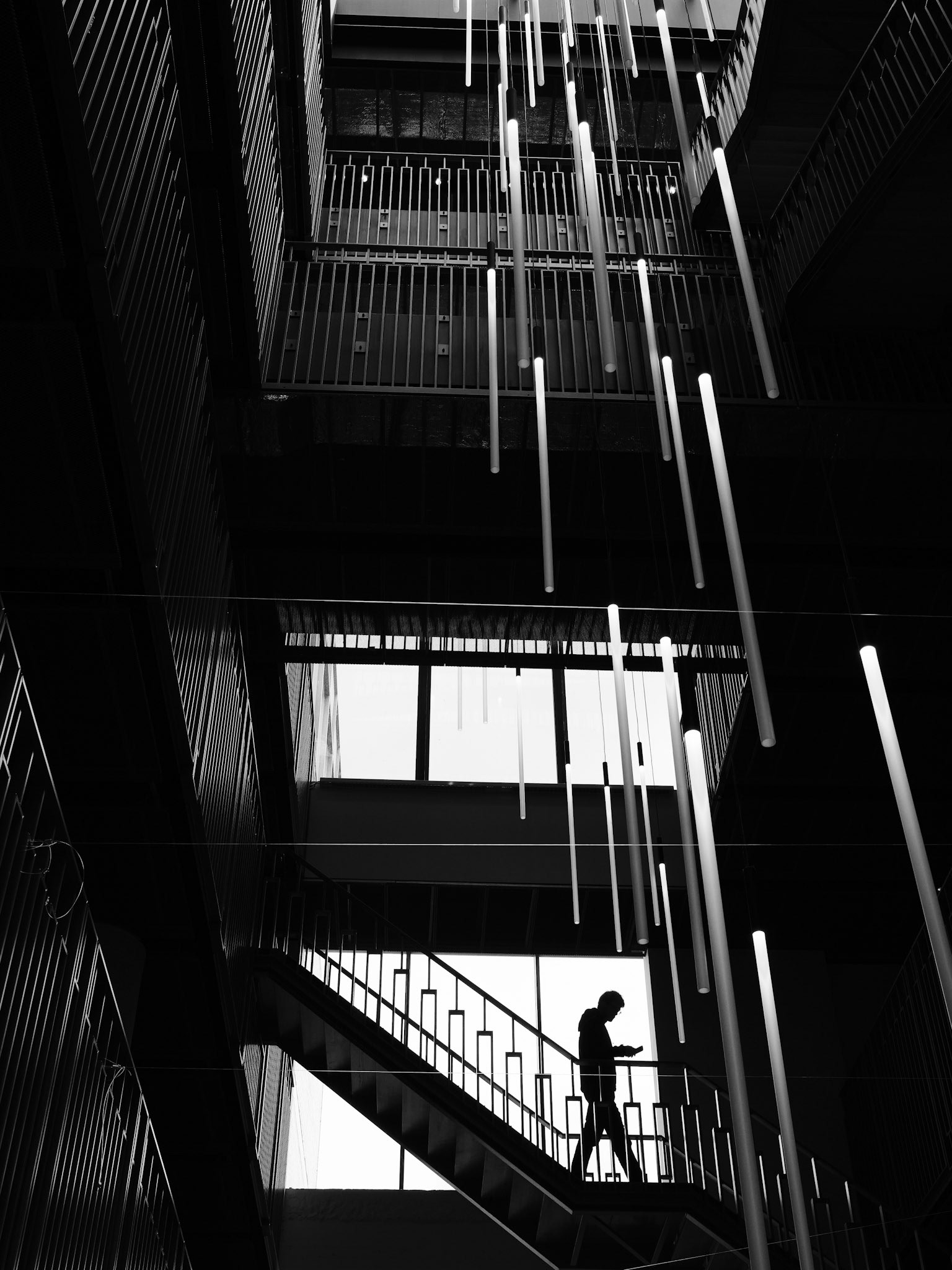 Tussen lichtstrengen en trappen