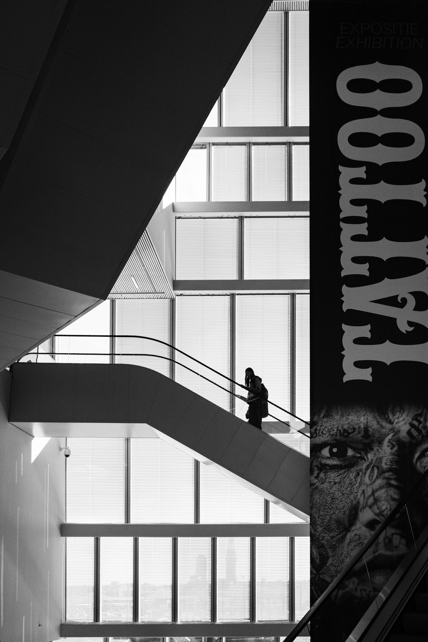 Zwart-wit Forum: wilde muur, rustige klim.